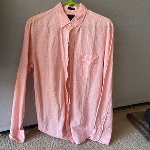 Jcrew slim linen button down